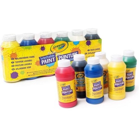 CRAYOLA TEMPERA LAVABLES 6 COLORES