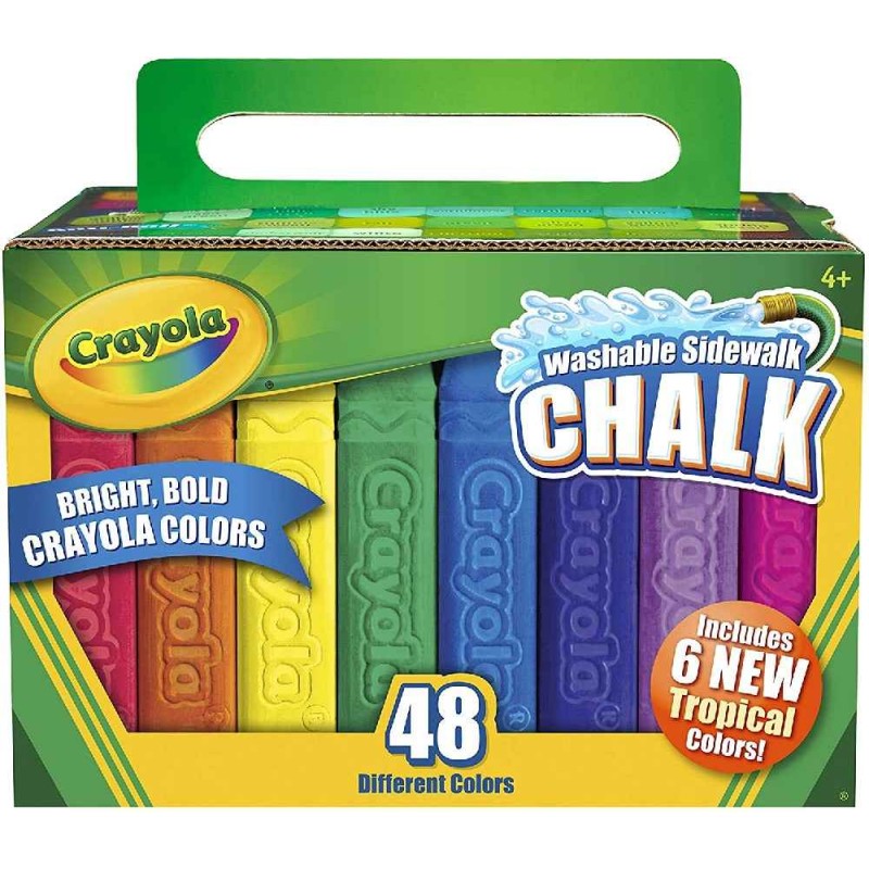 TIZAS DE SUELO LAVABLES CRAYOLA (48 UDS)