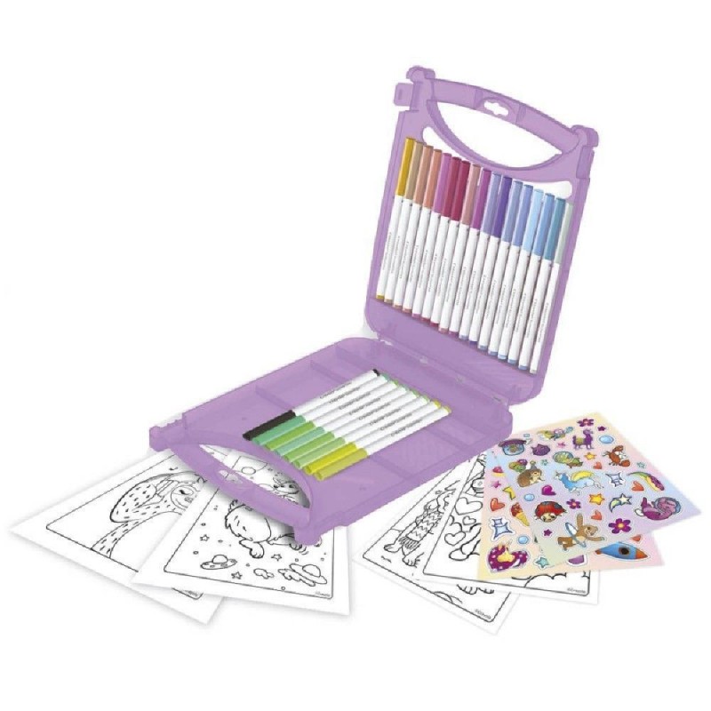 MALETIN ROTULADORES LAVABLES PASTEL SUPE