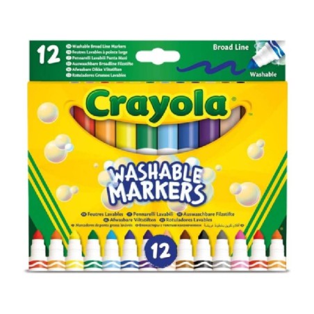 12 ROTULADORES SUPER LAVABLES MAXI PUNTA
