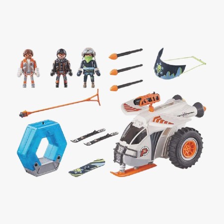 PLAYMOBIL TOP AGENTS PLANEADOR DE NIEVE 