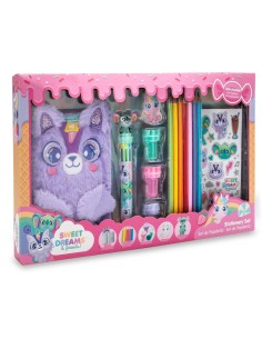 Cuaderno de peluche con papelería set Sw