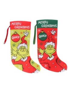 Decoración calcetin navideño The Grinch