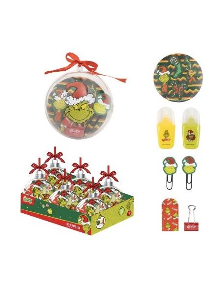 Set de papelería navideño The Grinch