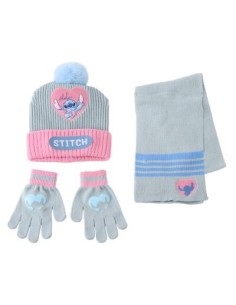 Conjunto 3 piezas bufanda Stitch
