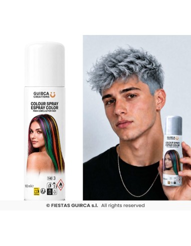 spray plata cabello 125 ml glitter 
