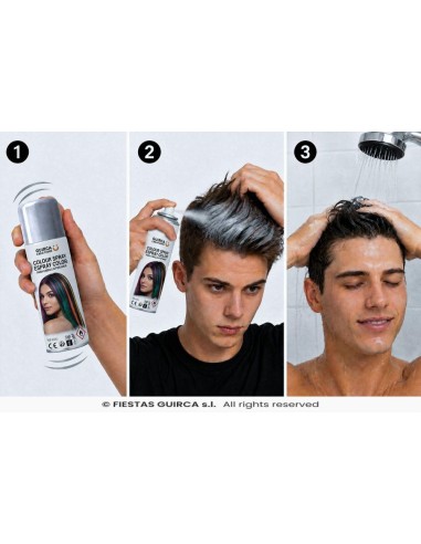 spray plata cabello 125 ml glitter 