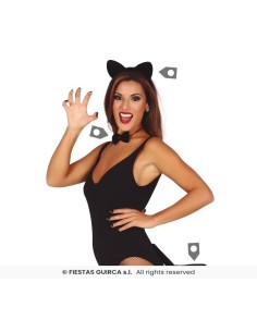 Set animal gatito gatita diadema