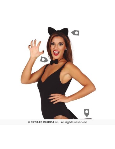 Set animal gatito gatita diadema