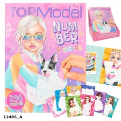 TOPMODEL LIBRO DE PEGATINAS POR NUMEROS 
