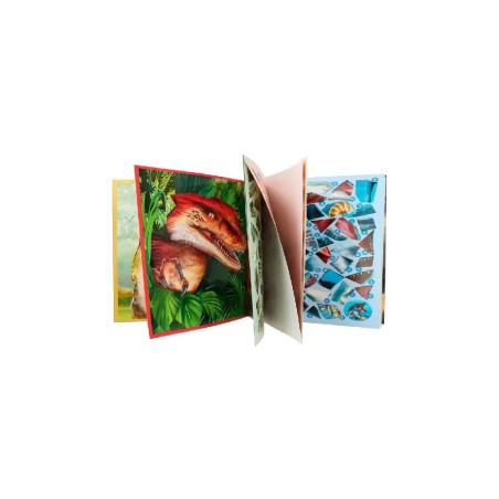 DINO WORLD LIBRO DE PEGATINAS POR NUMERO