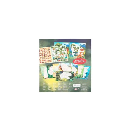 DINO WORLD LIBRO DE PEGATINAS POR NUMERO