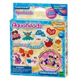 AQUABEADS - SET DE JOYAS DORADAS