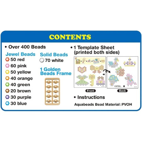 AQUABEADS - SET DE JOYAS DORADAS