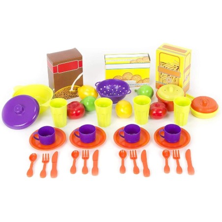 CESTA DE COMPRA CON MENAJE 41 PCS