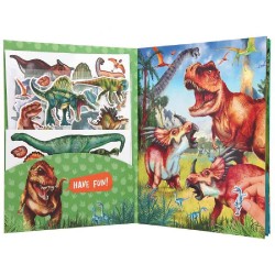 DINO WORLD CON PEGATINAS EN RELIEVE 2