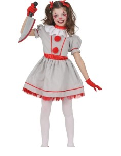 Disfraz vintage clown 7-9   años (137 cm