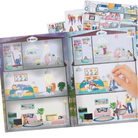 LIBRO PEGATINAS CASA CREATE YOUR SWEET H