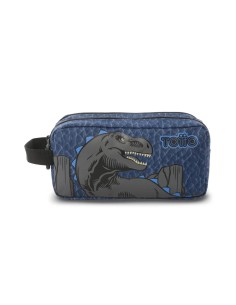 Estuche Multiuso 2 cuerpos Dino Blue