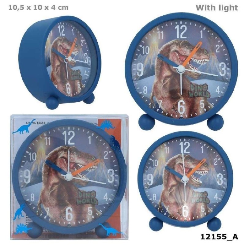DINO WORLD RELOJ DESPERTADOR DINOSAURIOS
