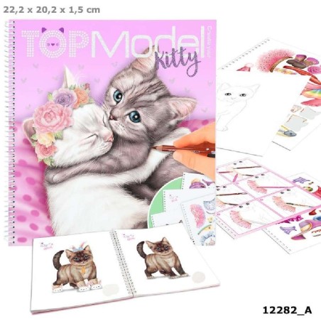 CREA TU LIBRO DE COLOREAR KITTY, TOPMODE