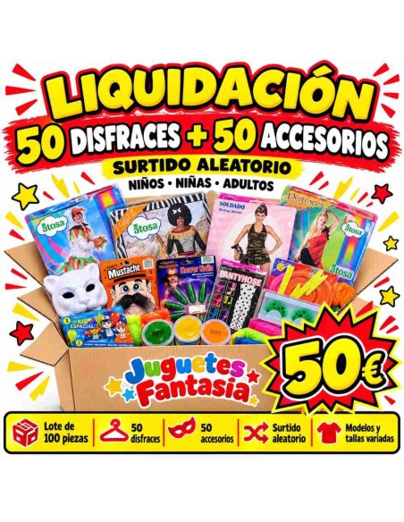 Lote OUTLET 50 Disfraces + 50 Acces