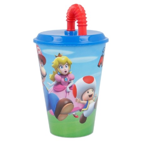 VASO CAÑA EASY PAJITA  430 ML SUPER MARI