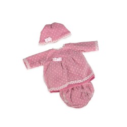 ROPA REBORN 45 CM PLUMETI ROSA