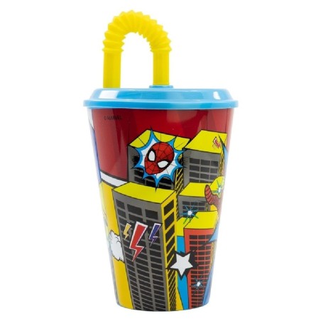 VASO CAÑA EASY 430 ML SPIDERMAN ARACHNID