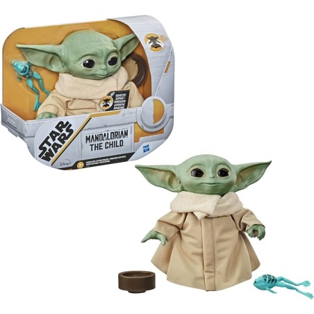 STAR WARS BABY YODA PELUCHE ANIMATRONICO