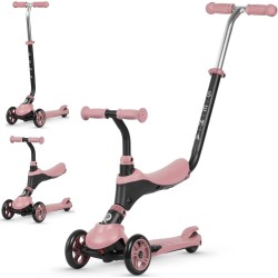 Qplay Sema Patinete 3 en 1 ROSA Evolutiv