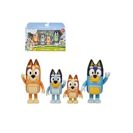 Bluey Pack 4 Figuras - Familia