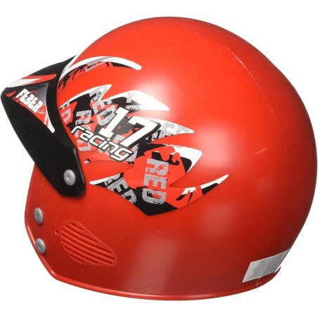 Casco moto rojo - FEBER