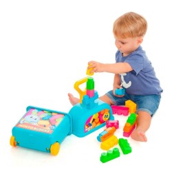 Carrito Azul con 20 bloques 2