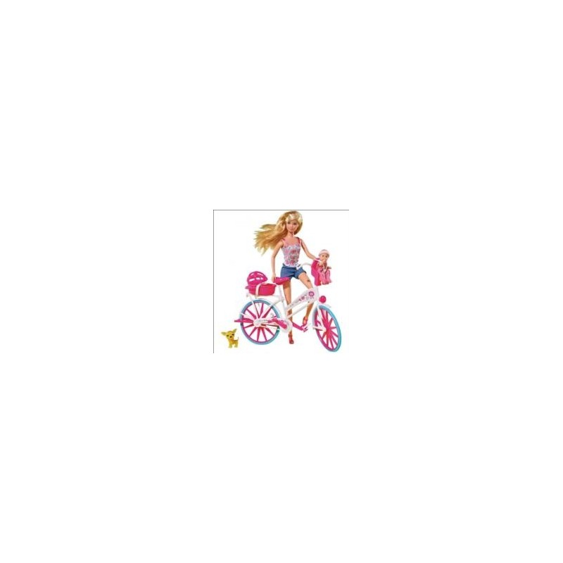 Steffi Love con bicicleta