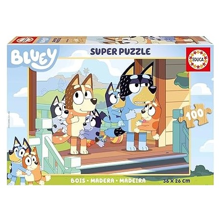 Puzle madera bluey 100 pcs.