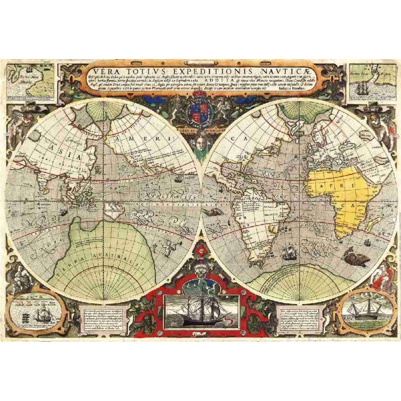 PUZZLE 6000 PIEZAS - MAPA NAUTICO ANTIGU