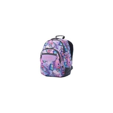 Mochila escolar Meowsical Rayol morado