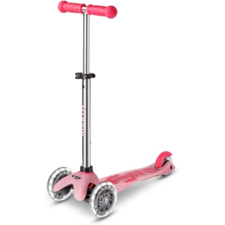 Patinete mini Micro deluxe glow led rosa
