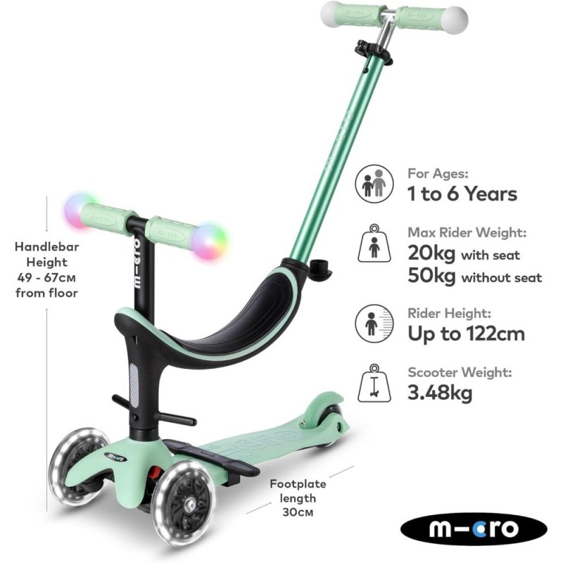 Patinete Micro Evolutivo 4en1 mini2grow