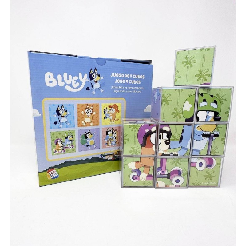 ROMPECABEZAS 9 CUBOS BLUEY