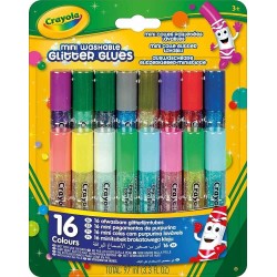 16 mini pegamentos de purpurina lavables 2