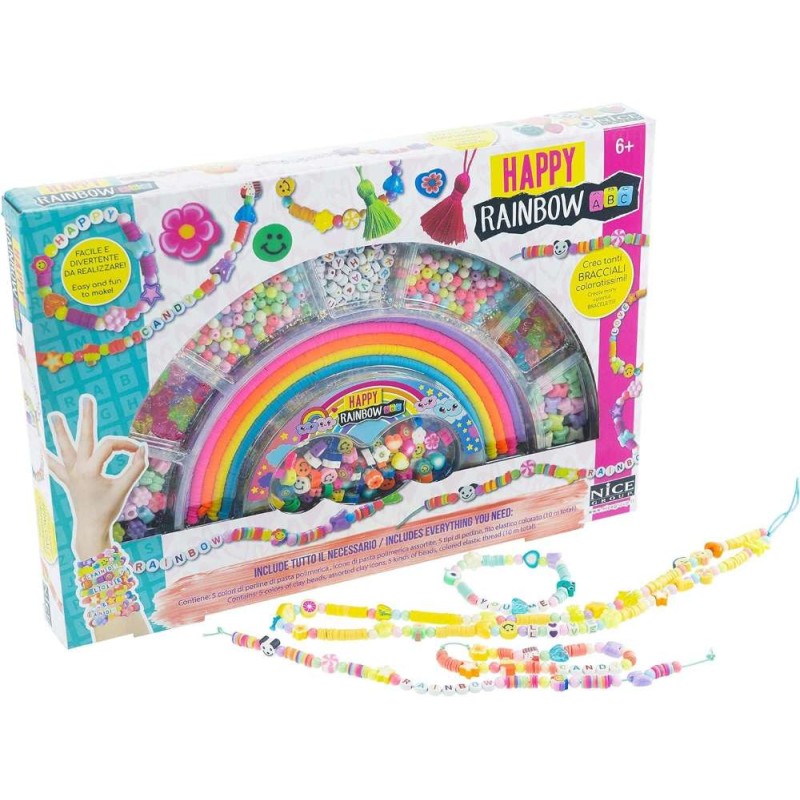 Set crear pulseras happy rainbow ABC 