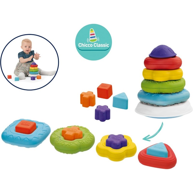Chicco Piramide de Anillos 2 en 1