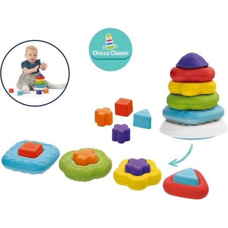 Chicco Piramide de Anillos 2 en 1