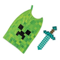 Disfraz accesorio Minecraft Espada Capa 2