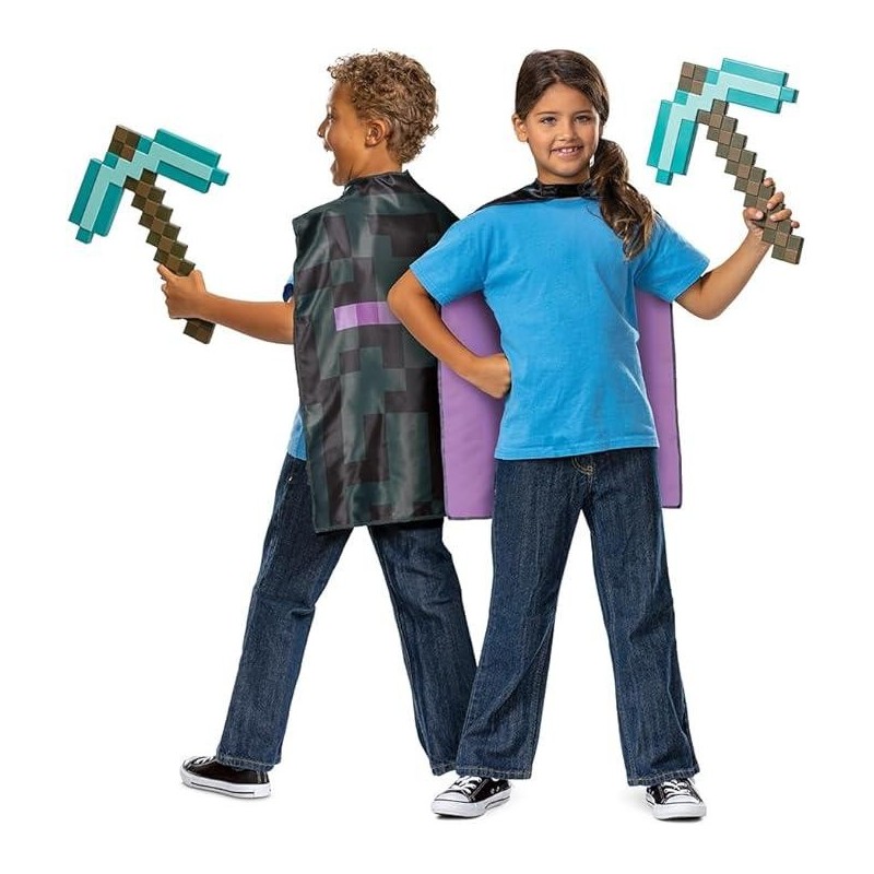 Disfraz Accesorio Minecraft Pico Y Capa