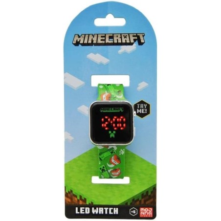 RELOJ LED MINECRAFT
