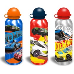 botella aluminio hotwheels 500ml 