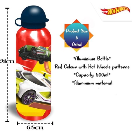 Cantimplora + sandwichera hot wheels